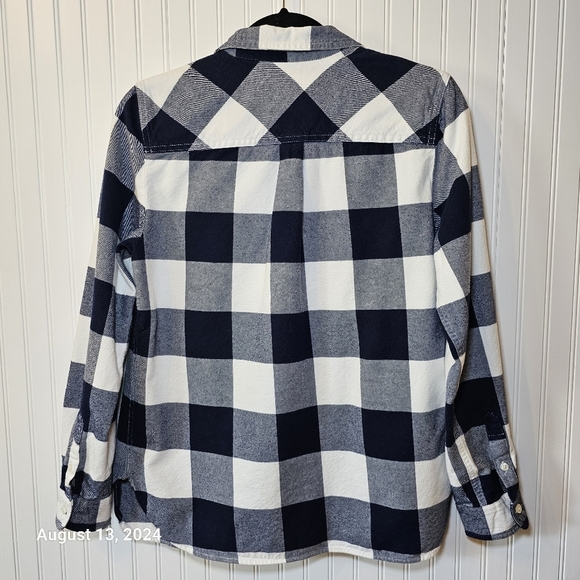 EUC J.‎ Crew Buffalo Check Half-Zip Flannel - Picture 2 of 4